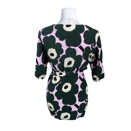 Unisex Marimekko - Lühikeste käistega pluus, suurus 34 - Roheline (2)