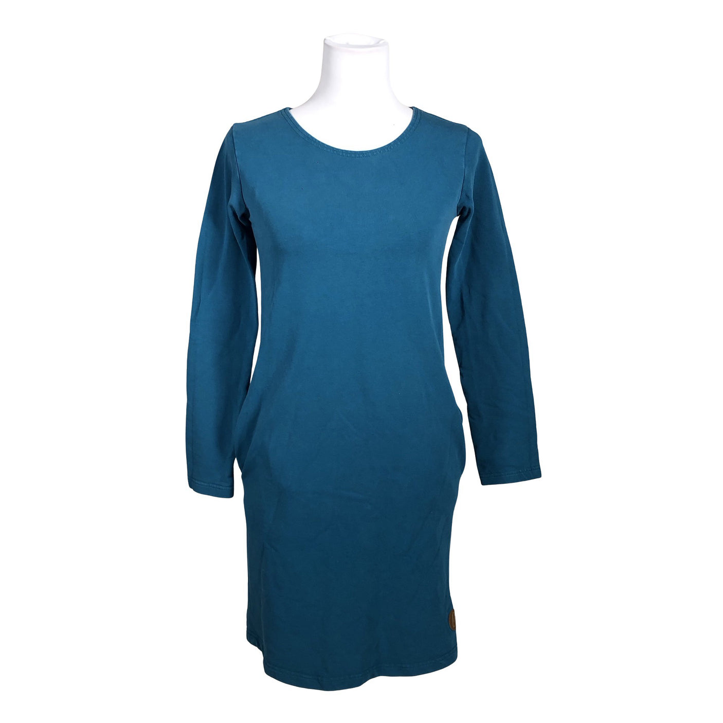 Unisex Blaa - Trikotaažist kleit, suurus 34 - Sinine (1)