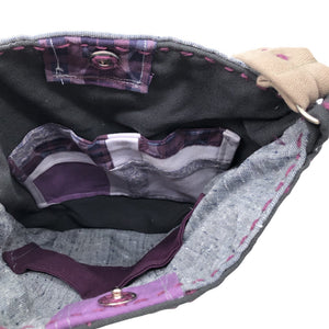 Unisex Handmade - Õlakott, suurus Midi - Hall (2)