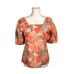Unisex Lexington - Lühikeste käistega pluus, suurus 38 - Oranž (1)