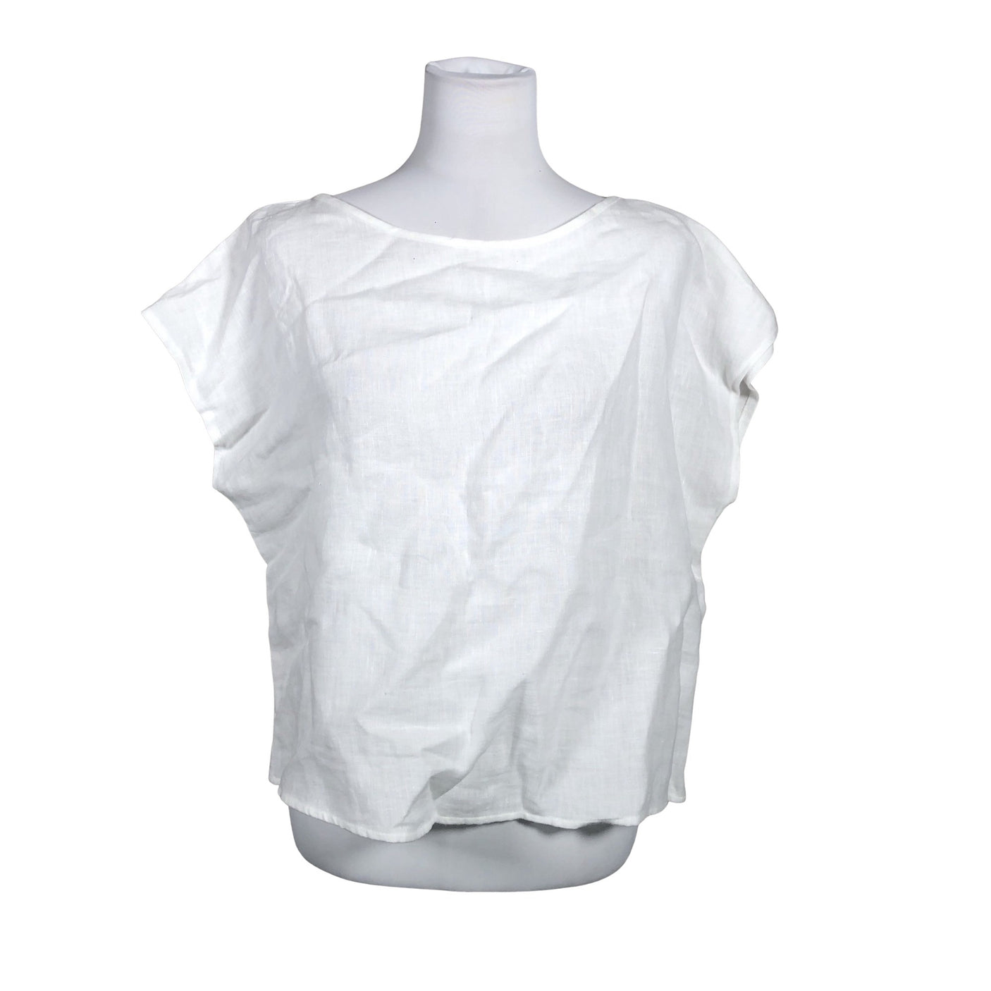 Unisex Bypias - Lühikeste käistega pluus, suurus 38 - Valge (1)