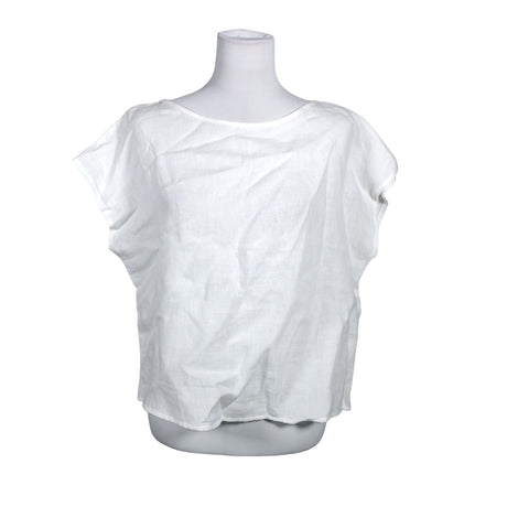Unisex Bypias - Lühikeste käistega pluus, suurus 38 - Valge ()