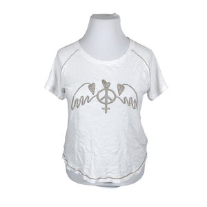 Unisex Mos Mosh - T-särk, suurus 42 - Valge (1)
