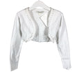 Unisex Mingnelin - Kootud boolero, suurus 134 - 140 - Valge ()