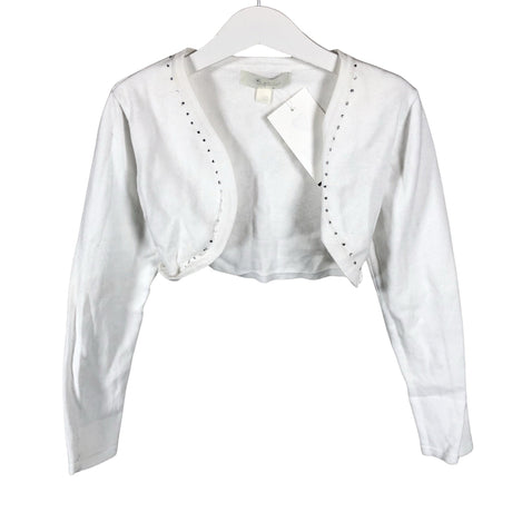 Unisex Mingnelin - Kootud boolero, suurus 134 - 140 - Valge ()