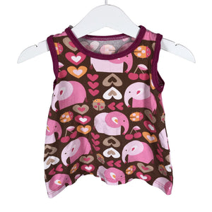 Unisex Handmade - Trikotaažist topp, suurus 98 - 104 - Pruun (1)