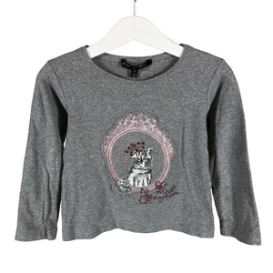 Unisex Lili Gaufrette - Trikotaažist pluus, suurus 98 - 104 - Hall (1)