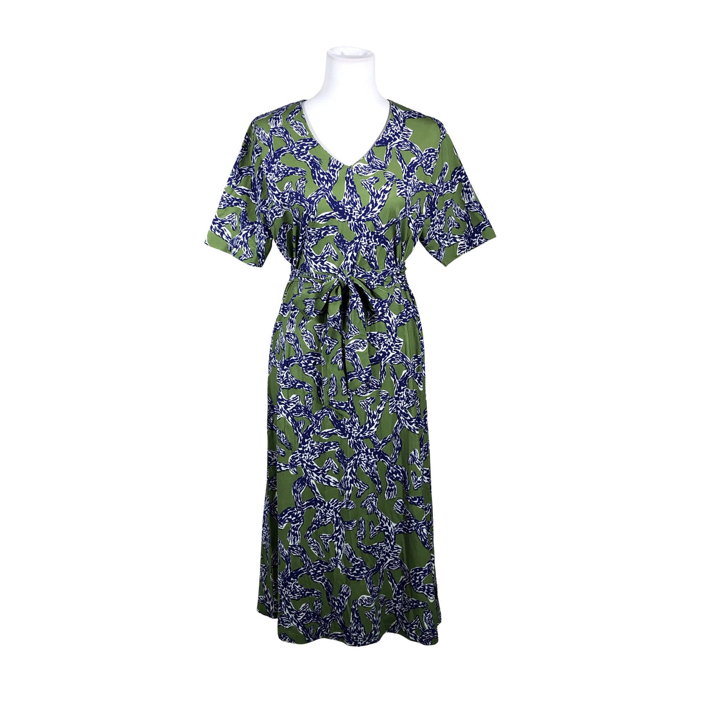 Unisex Aarrelabel - Trikotaažist kleit, suurus 36 - Roheline (1)