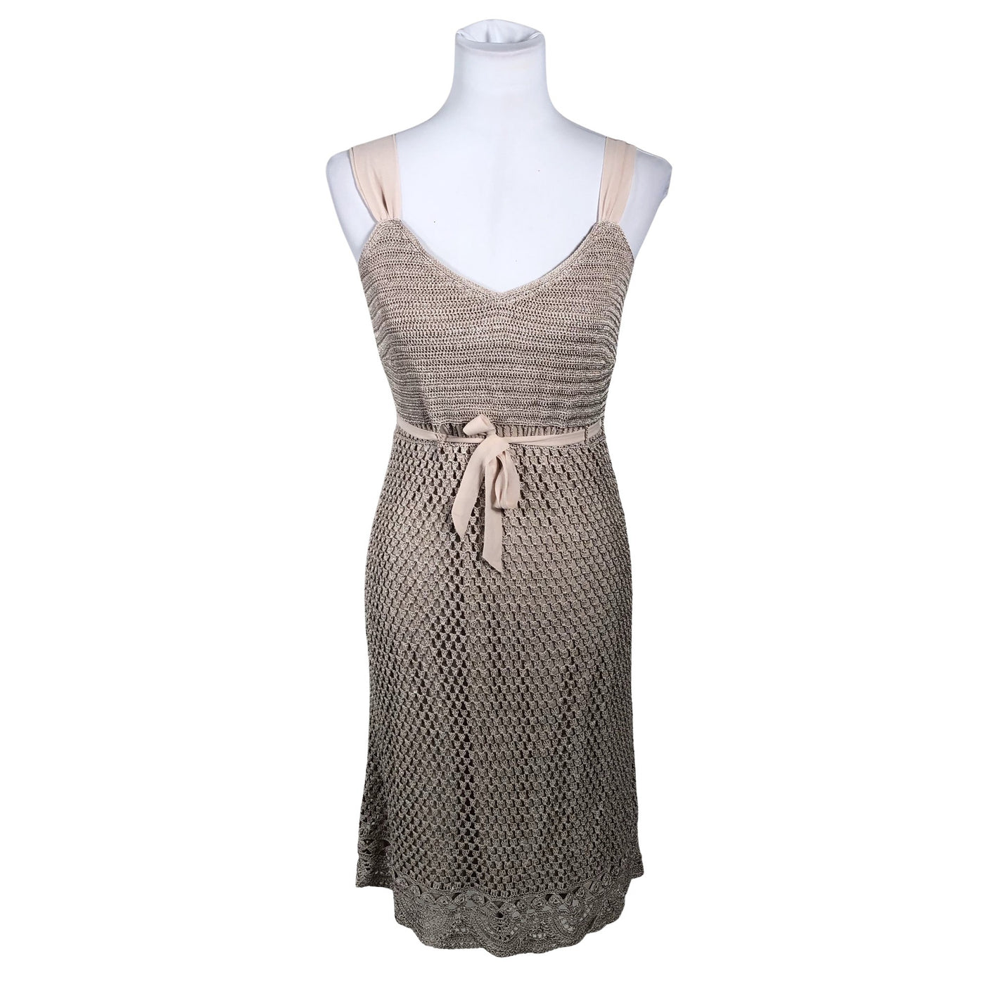 Unisex Derhy - Mitteveniv kleit, suurus 40 - Beige (1)