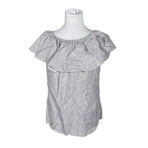 Unisex Bypias - Lühikeste käistega pluus, suurus 38 - Hall (1)