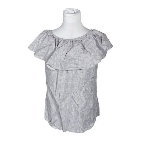 Unisex Bypias - Lühikeste käistega pluus, suurus 38 - Hall ()