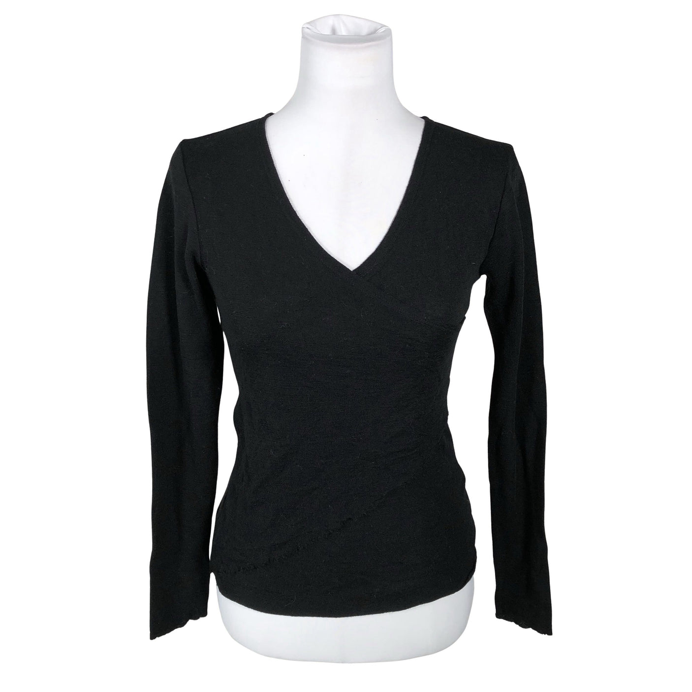 Unisex Blusbar - Trikotaažist pluus, suurus 36 - Must (1)