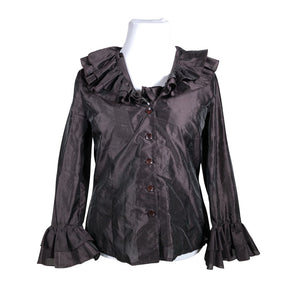 Unisex Tazzia - Pidulik pluus, suurus 44 - Pruun (1)