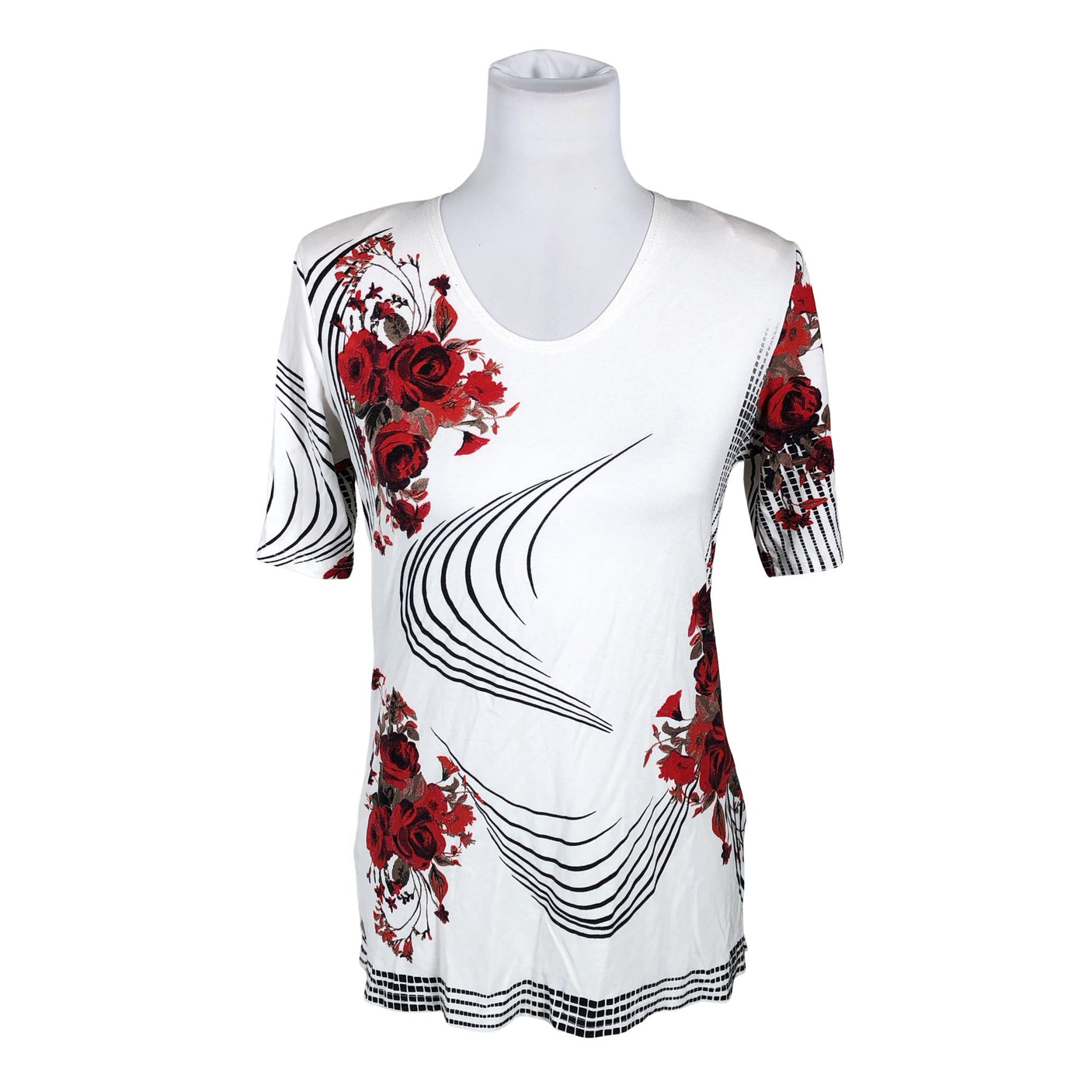 Unisex New York - Trikotaažist pluus, suurus 38 - Valge (1)
