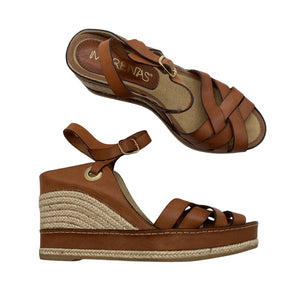 Unisex Marenas - Kiilkontsaga rihmikud, suurus 39 - Pruun (1)
