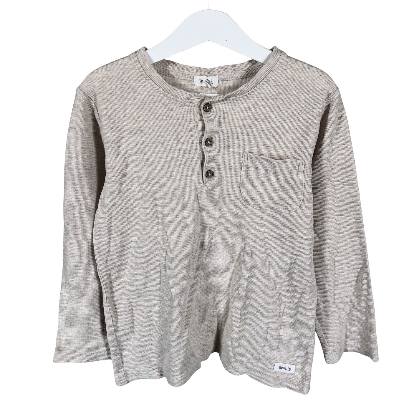 Unisex Newbie - Trikotaažist pluus, suurus 122 - 128 - Beige (1)