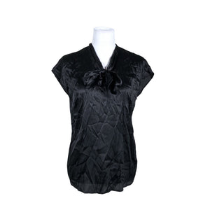 Unisex Ril's - Lühikeste käistega pluus, suurus 38 - Must (1)
