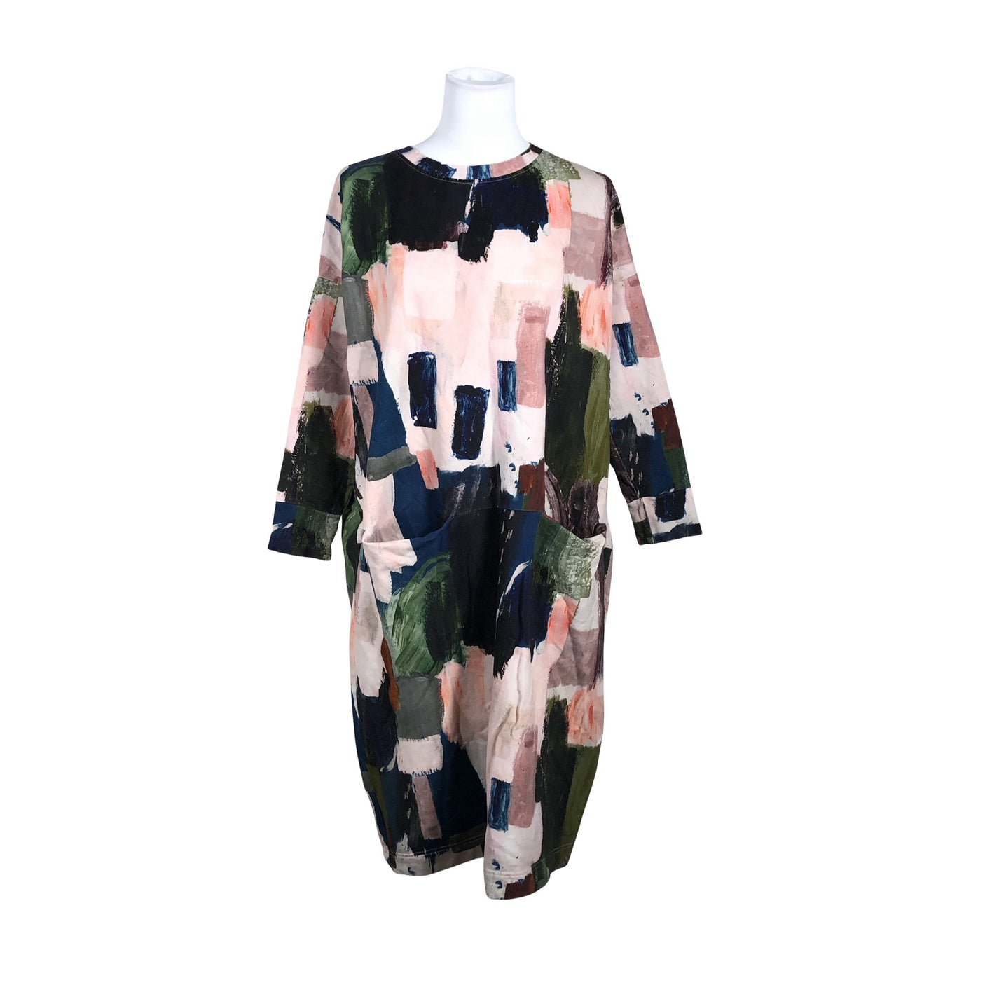 Unisex Papu - Trikotaažist kleit, suurus 40 - Sinine (1)