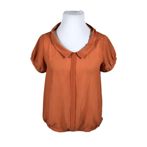 Unisex Skunkfunk - Lühikeste käistega pluus, suurus 44 - Oranž (1)