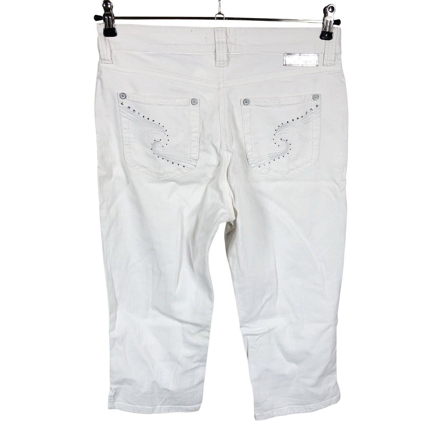Unisex MAC - Teksast poolpikad püksid, suurus 36 - Valge (2)