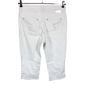 Unisex MAC - Teksast poolpikad püksid, suurus 36 - Valge (2)