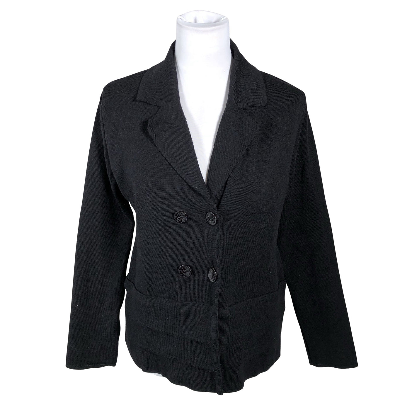 Unisex Muotikuu - Kardigan, suurus 38 - Must (1)