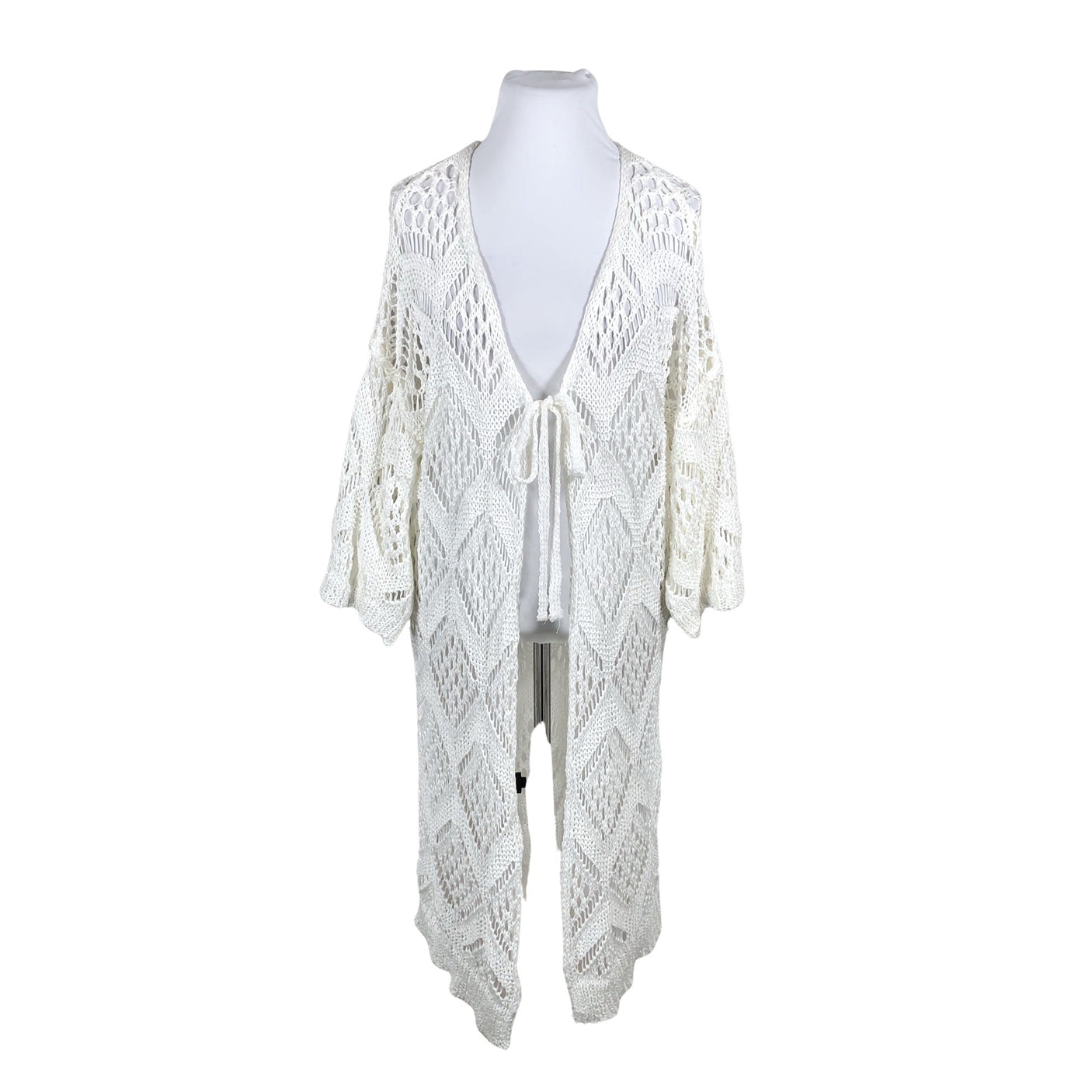 Unisex Bohemiana - Kardigan, suurus 44 - Valge (1)