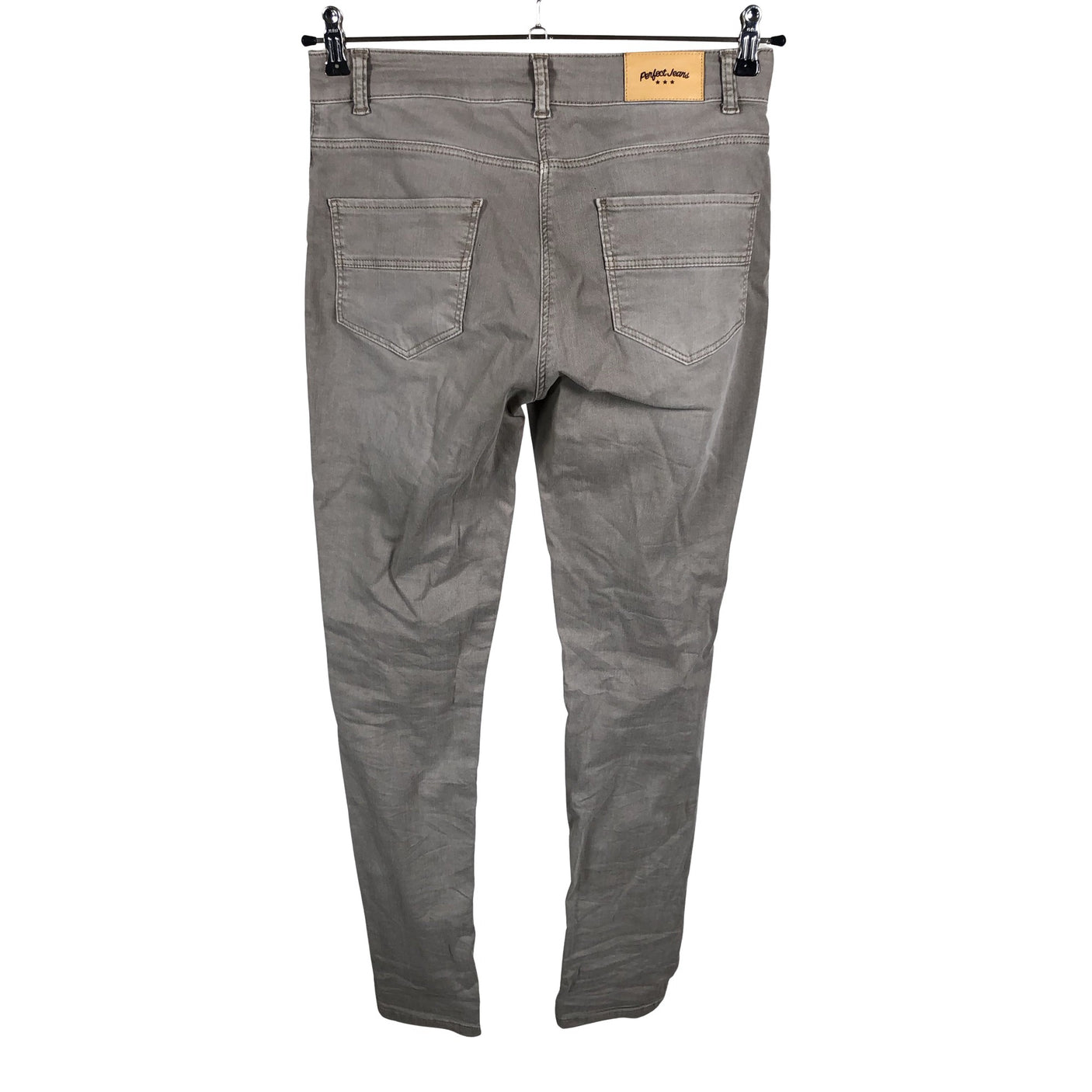 Unisex Perfect Jeans - Teksad, suurus 36 - Hall (2)