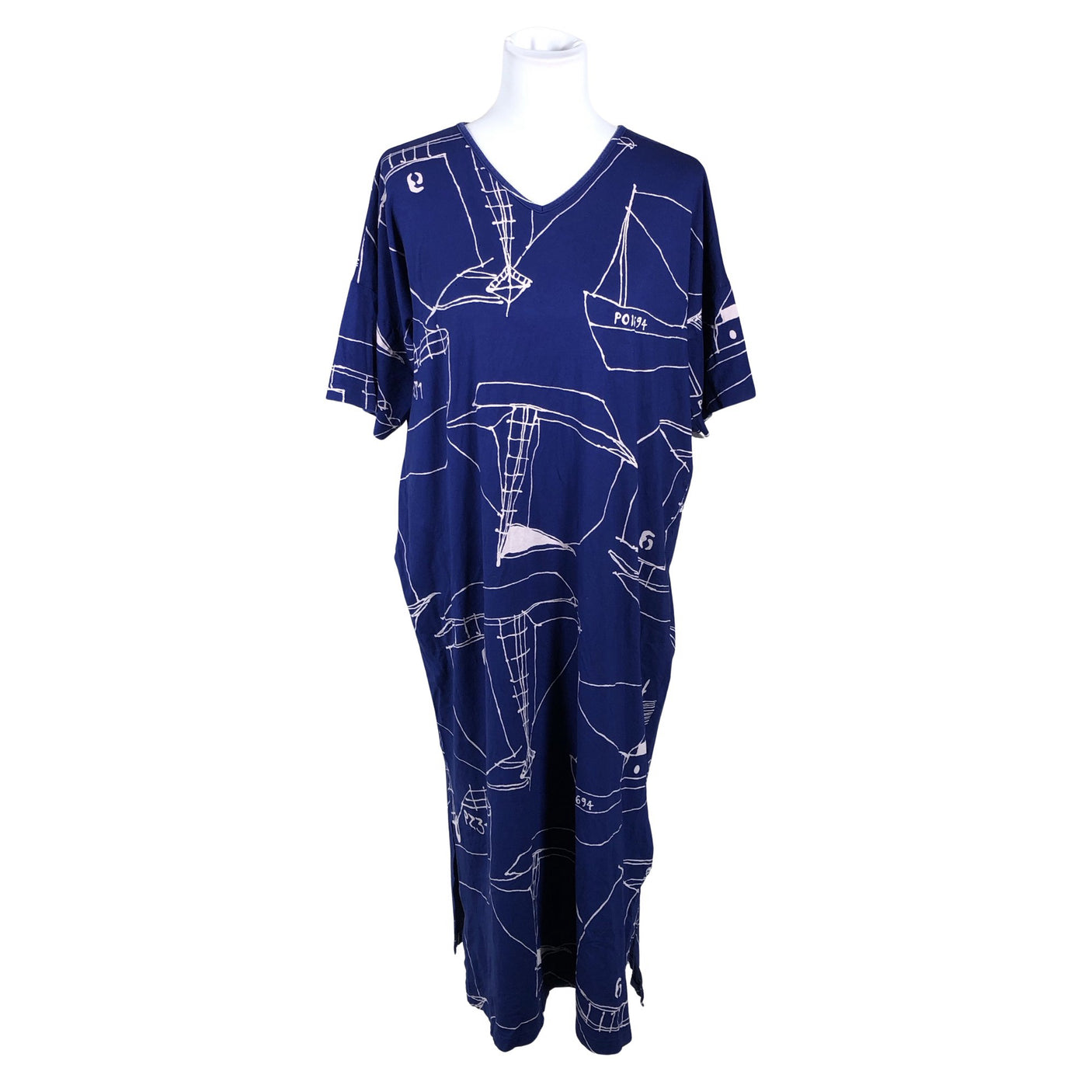 Unisex Nanso - Trikotaažist kleit, suurus 40 - Sinine (1)