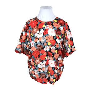 Unisex Marimekko - Lühikeste käistega pluus, suurus 42 - Punane (1)