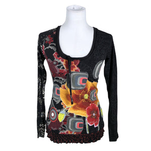 Unisex Desigual - Trikotaažist pluus, suurus 34 - Must (1)