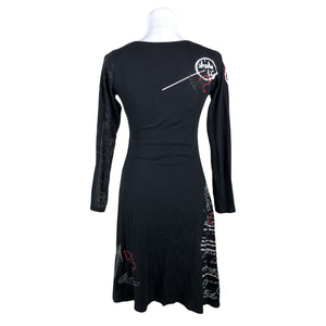 Unisex Desigual - Trikotaažist kleit, suurus 36 - Must (2)