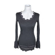 Unisex Rosemunde - Trikotaažist pluus, suurus 38 - Hall ()