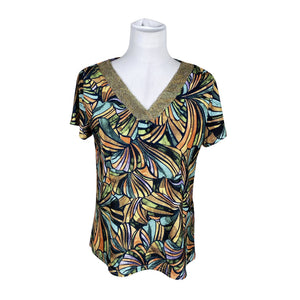 Unisex Fifilles - Lühikeste käistega pluus, suurus 38 - Roheline (1)