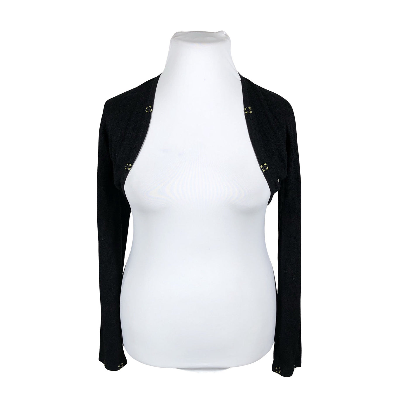 Unisex August Silk - Kootud boolero, suurus 42 - Must (1)