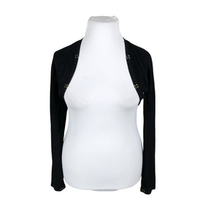 Unisex August Silk - Kootud boolero, suurus 42 - Must (1)