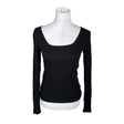 Unisex Lindex - Trikotaažist pluus, suurus 38 - Must ()