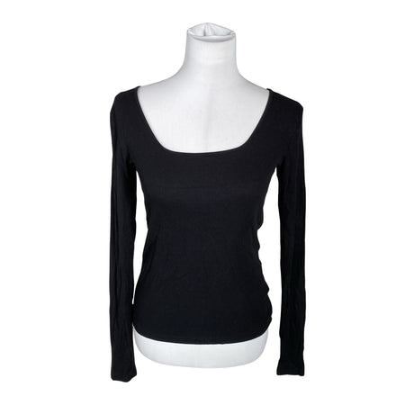 Unisex Lindex - Trikotaažist pluus, suurus 38 - Must ()