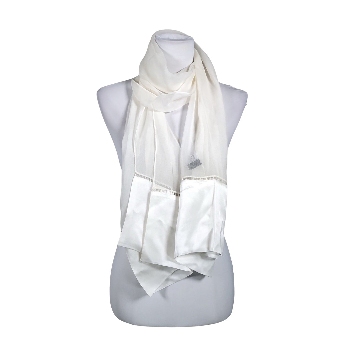 Unisex L'asessor - Õhuke sall, suurus Midi - Valge (1)