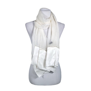 Unisex L'asessor - Õhuke sall, suurus Midi - Valge (1)