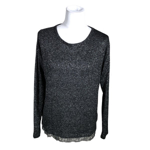 Unisex Esprit - Trikotaažist pluus, suurus 40 - Must (1)