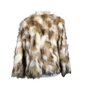 Unisex Hollister - Kunstkarusnahast mantel, suurus 38 - Beige (2)