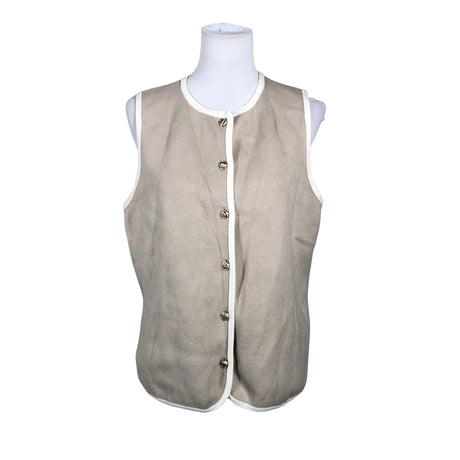 Unisex Abercrombie&Fitch - Kootud vest, suurus 38 - Beige ()
