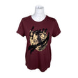 Unisex Guess - T-särk, suurus 38 - Veinipunane ()