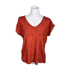 Unisex Caroll - Lühikeste käistega pluus, suurus 40 - Punane (1)