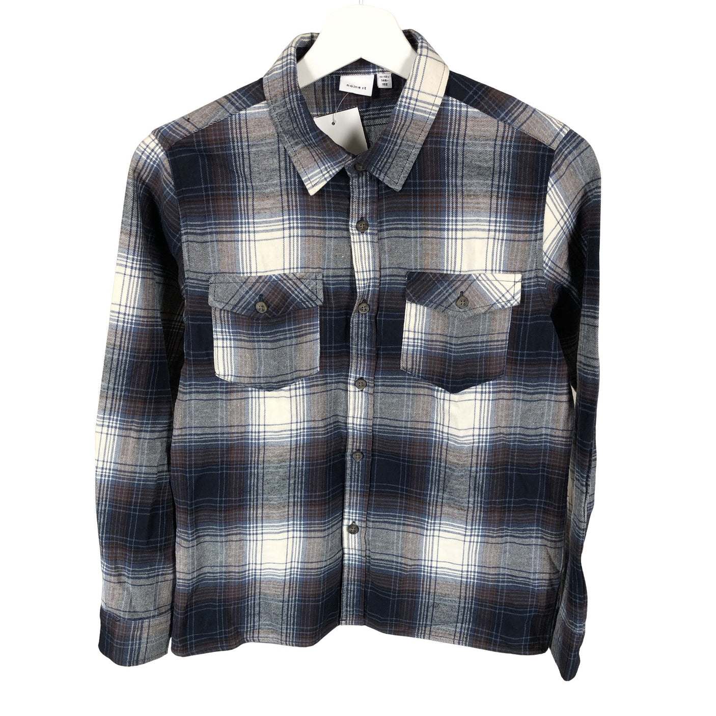 Unisex Name It - Flanellsärk, suurus 146 - 152 - Sinine (1)