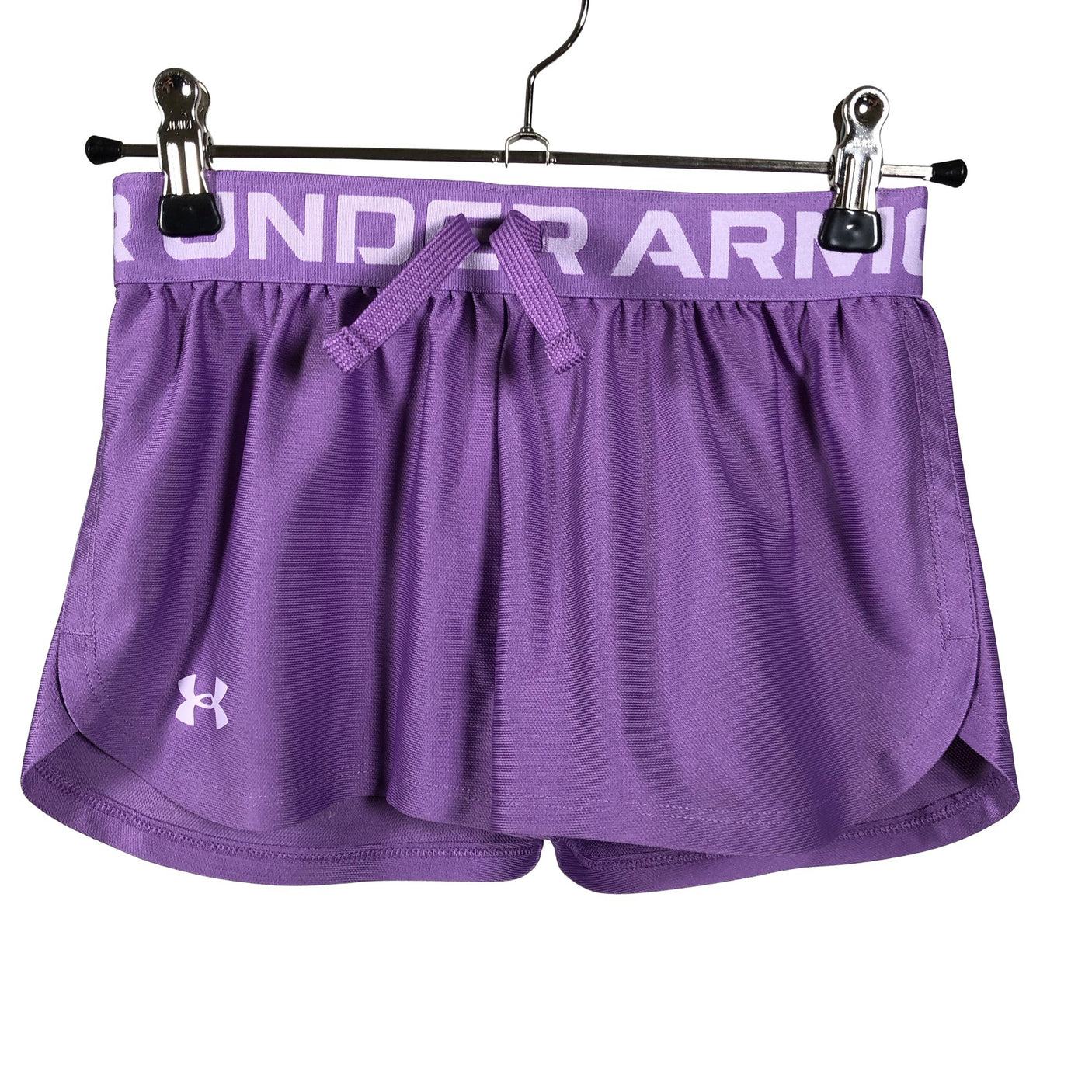 Unisex Under Armour - Lühikesed spordipüksid, suurus 134 - 140 - Lilla (1)