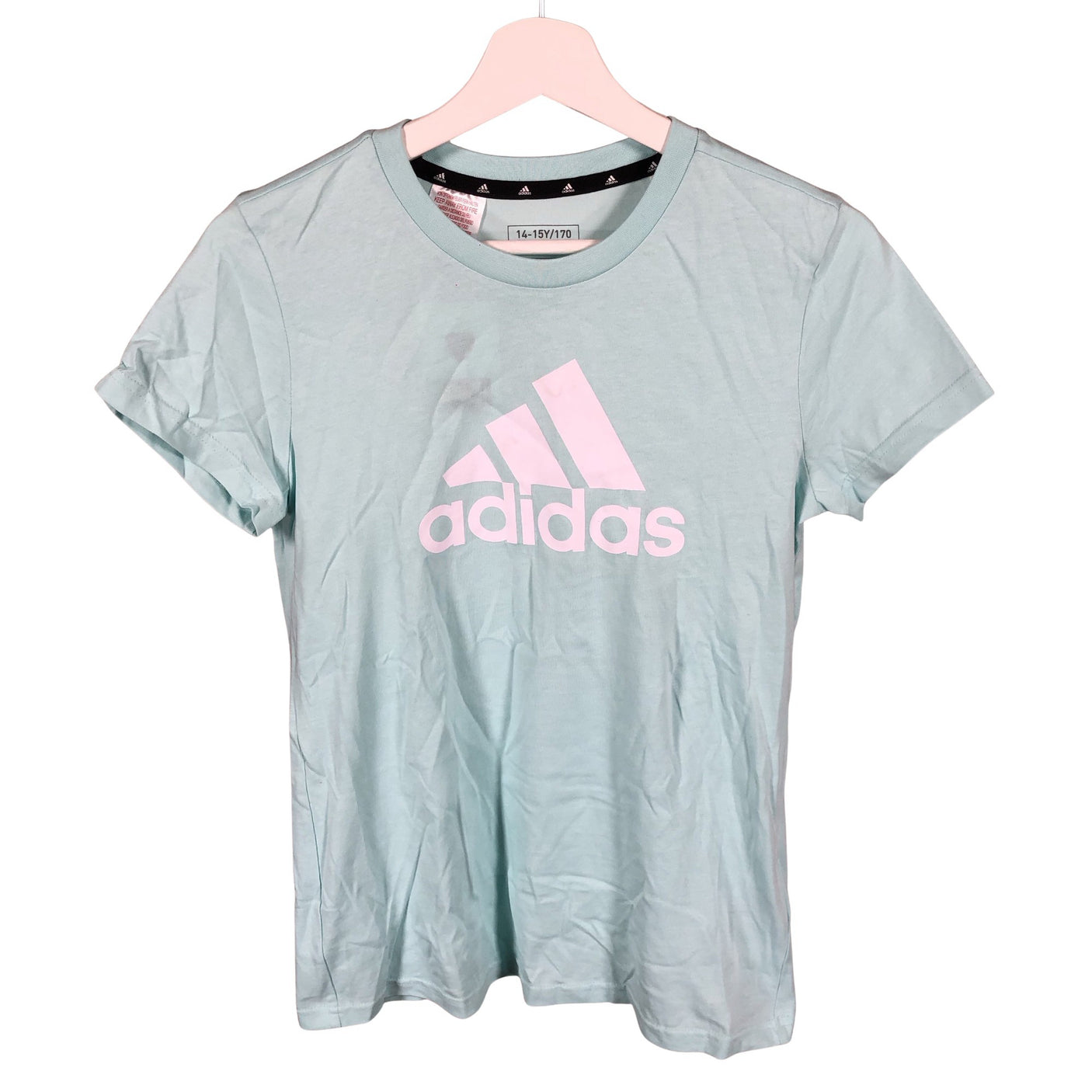 Unisex Adidas - T-särk, suurus 164 - 170 - Helesinine (1)