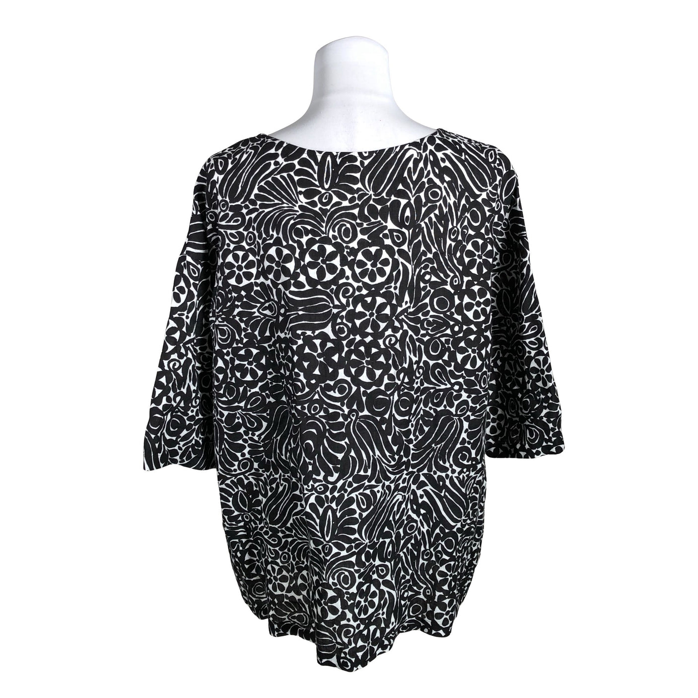 Unisex Marimekko - Mitteveniv tuunika, suurus 38 - Must (2)