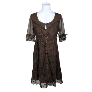 Unisex Cream - Mitteveniv kleit, suurus 38 - Pruun (1)